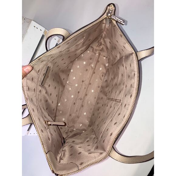 KATE SPADE NUDE, BONE COLOR PEBBLED LEATHER SHOULDER BAG - Picture 13 of 16